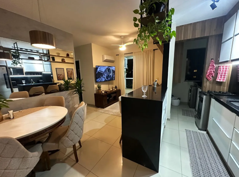 Porteira Fechada! Apartamento 2 Quartos (1 Suíte) 66 m² 100% Mobiliado | Pedra Branca, Palhoça/SC