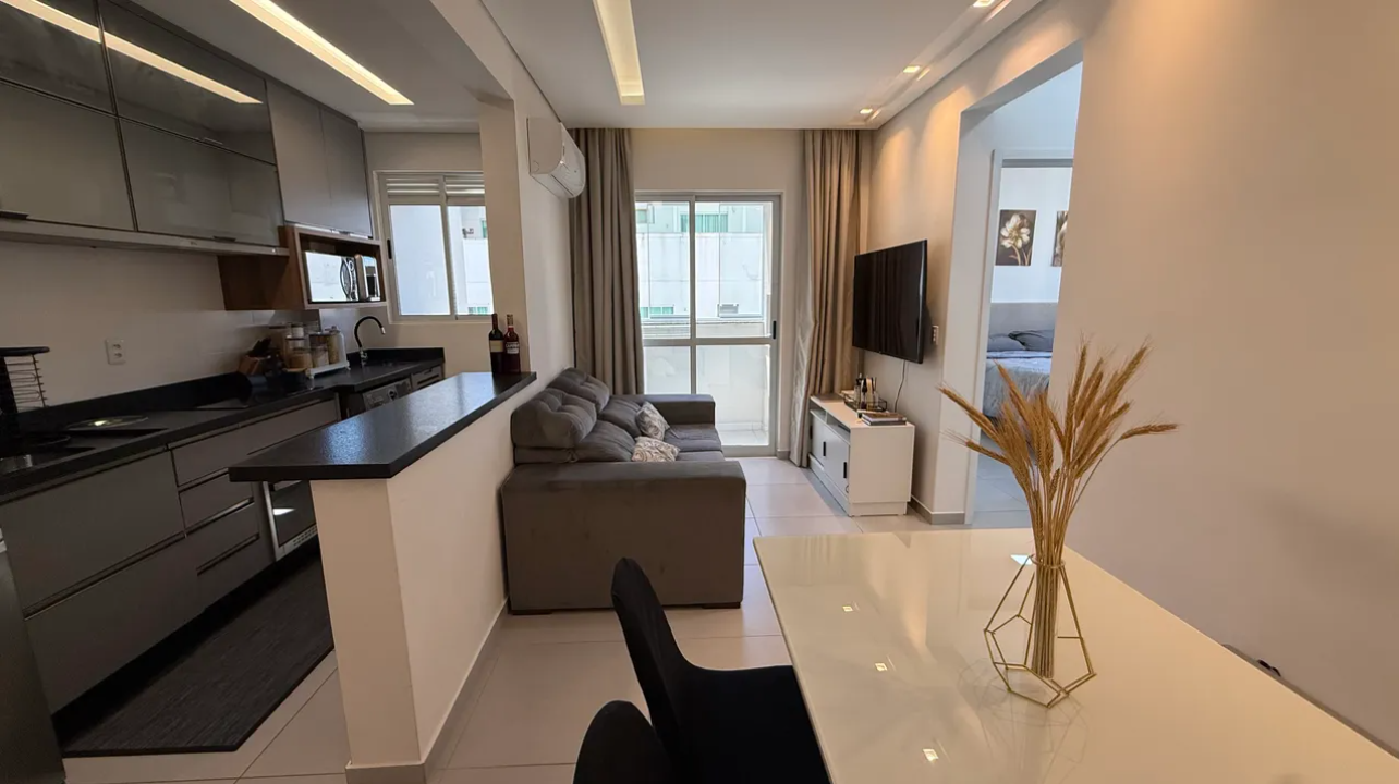 Apartamento 2 Quartos 54m² Semimobiliado | Garagem Coberta + Homebox | Pedra Branca - Palhoça